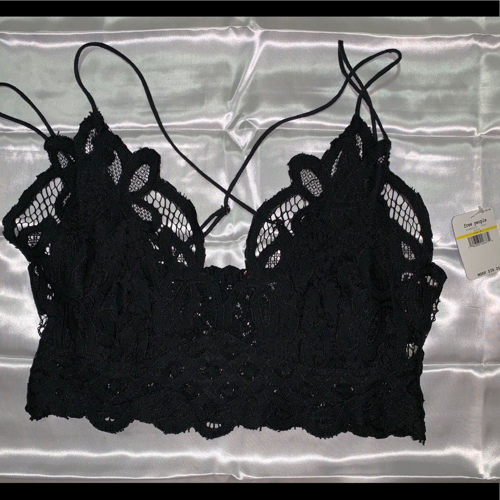 Free People Black Bralette
